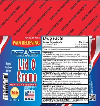 Lid O Creme Label
